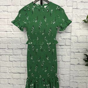 Likely - Faye Smocked Floral Mini Dress